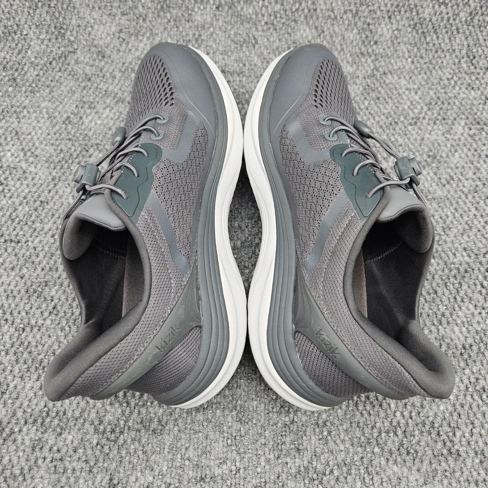 Kizik (Mens 11.5) Gray London Hands-Free Sneakers Step-In Athletic Comfort Shoes
